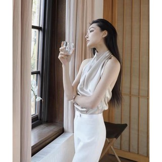 Áo Lụa Yếm Cổ Lọ Eclipse Clothing