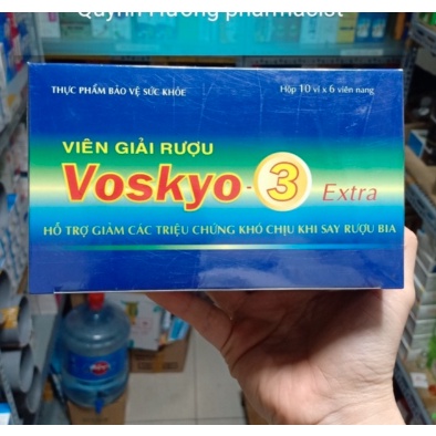 Viên giải rượu Voskyo. Giải rượu nhanh, bảo vệ tế bào gan và tế bào thần kinh. Dễ sử dụng, an toàn LAHUTU