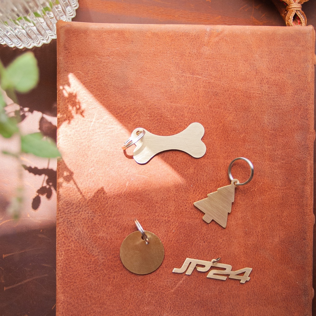 Thẻ Tên Chó Mèo, Tag Tên Thú Cưng, Đồng Nguyên Chất, Khắc Tên Theo Yêu Cầu