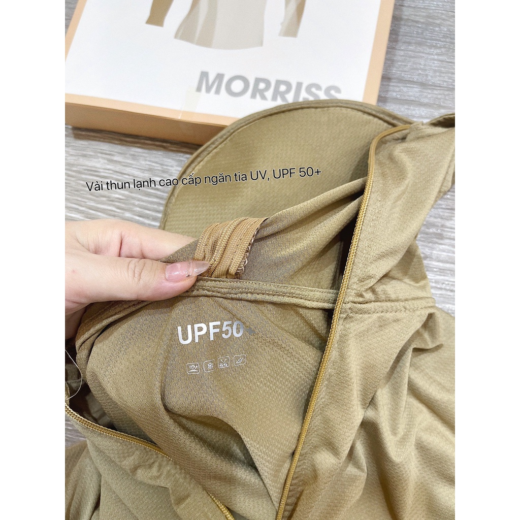 Áo chống nắng nữ 6 màu vành mũ liền Morries áo khoác nắng kèm mũ 3HANU27