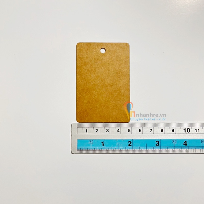 TAG GIẤY KRAFT CÓ SẴN KHÔNG IN | ĐỊNH LƯỢNG 370GSM 5CM x 7.5CM | TREO QUẦN ÁO, TRANG TRÍ - BAOBIONLINE