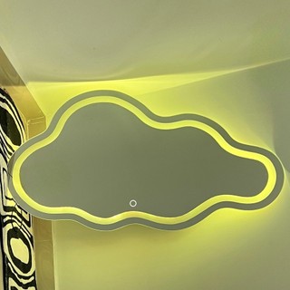 120x70cm Gương soi đám mây AAArealhome DMN Gương đám mây Gương tròn treo tường Gương trang điểm Gương nhà tắm