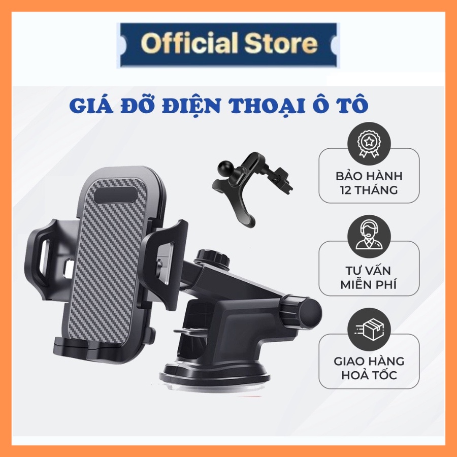 Giá đỡ điện thoại trên ô tô gắn taplo và cửa gió điều hòa, kẹp điện thoại ô tô cực kì chắc chắn S038