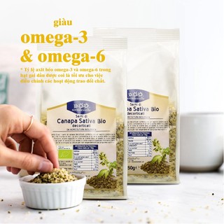 Hạt gai dầu hữu cơ đã tách vỏ - 250gr