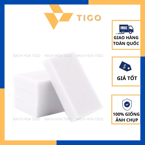 Miếng Mút Xốp Bọt Biển Melamine Màu Trắng - Đa Chức Năng, Lau Chùi Nhà Bếp, Phòng Tắm, Làm Sạch Thần Kì Mọi Vết Bẩn