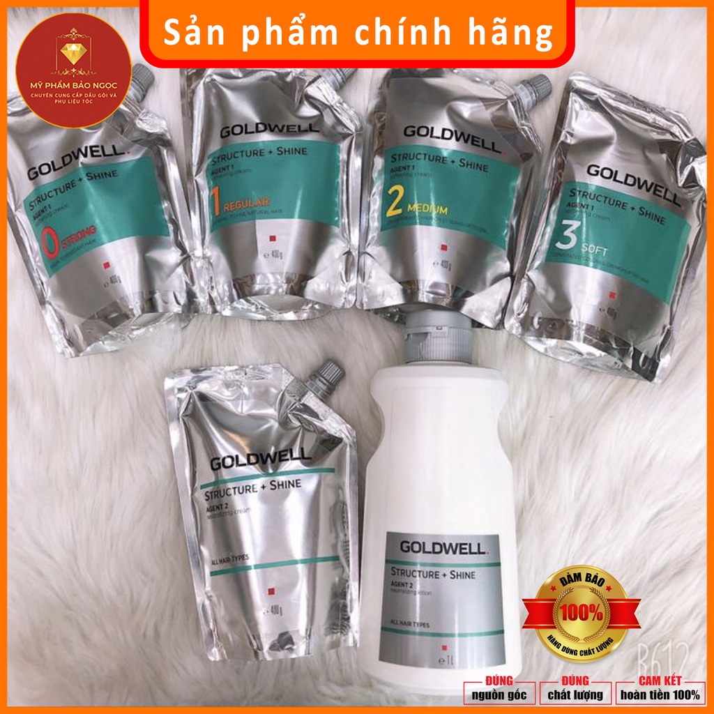 Thuốc uốn, duỗi tóc Goldwell Cao Cấp 400ml - Đức Chính Hãng, Chuyên Dụng cho Salon