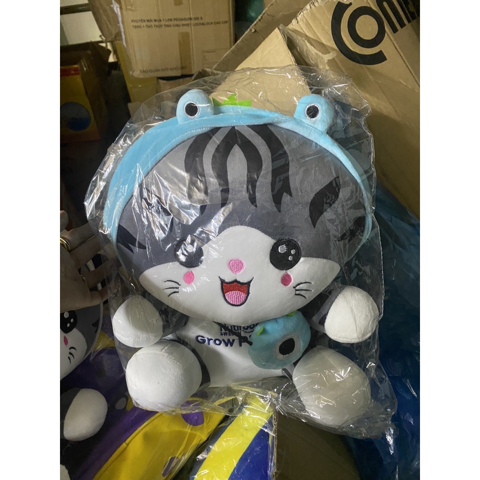 THÚ NHỒI BÔNG MÈO MAY MẮN QUÀ TẶNG SỮA NUTIFOOD