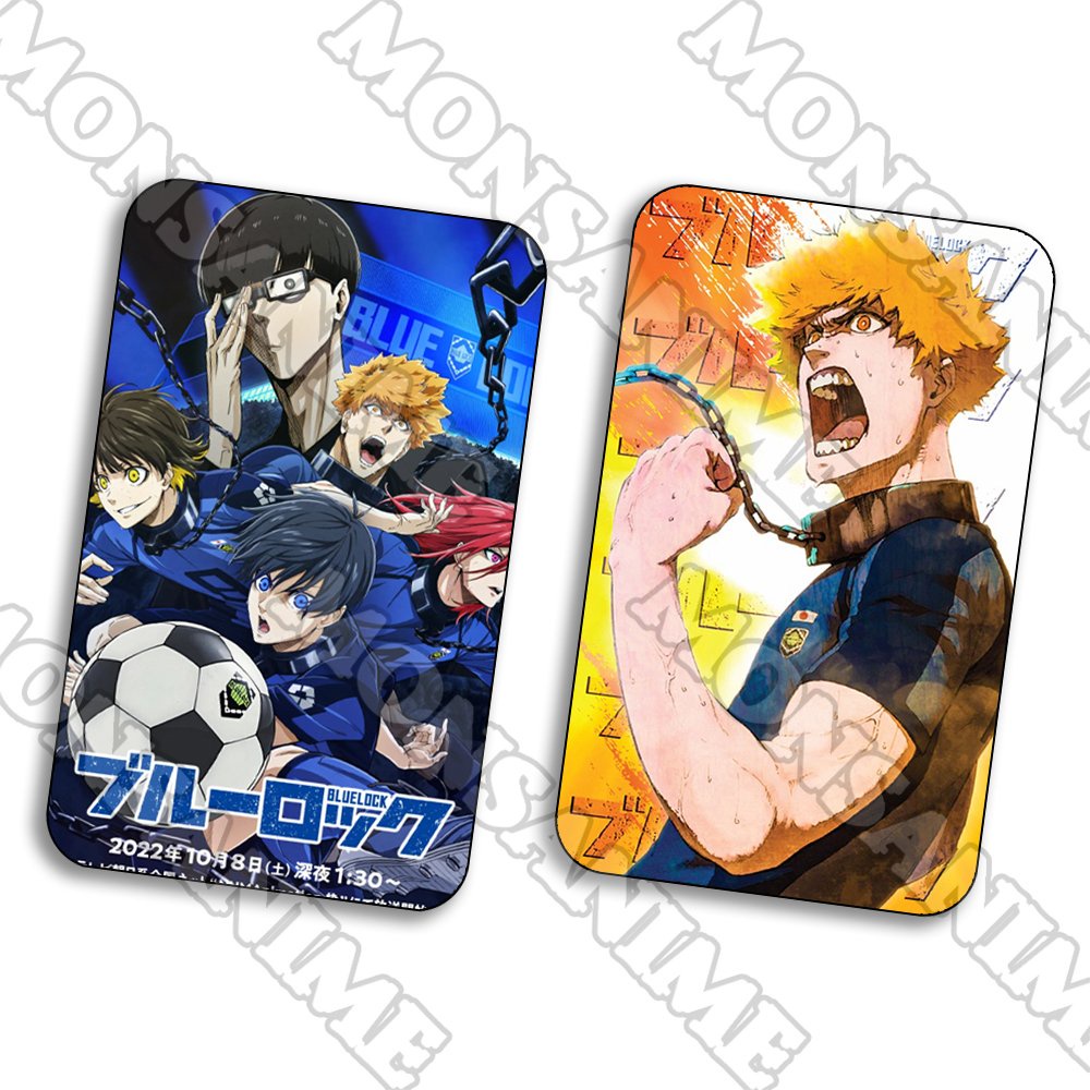 Ảnh card bo góc in hình BLUE LOCK Tiề n đạo số 1 ver Vệt màu thẻ bo viền 5*8cm anime chibi sưu tầm 1 tấm