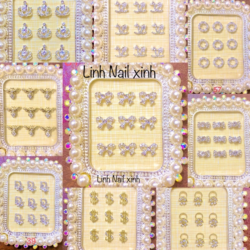 Charm nail, cham đính móng, phụ kiện nail, đồ làm móng