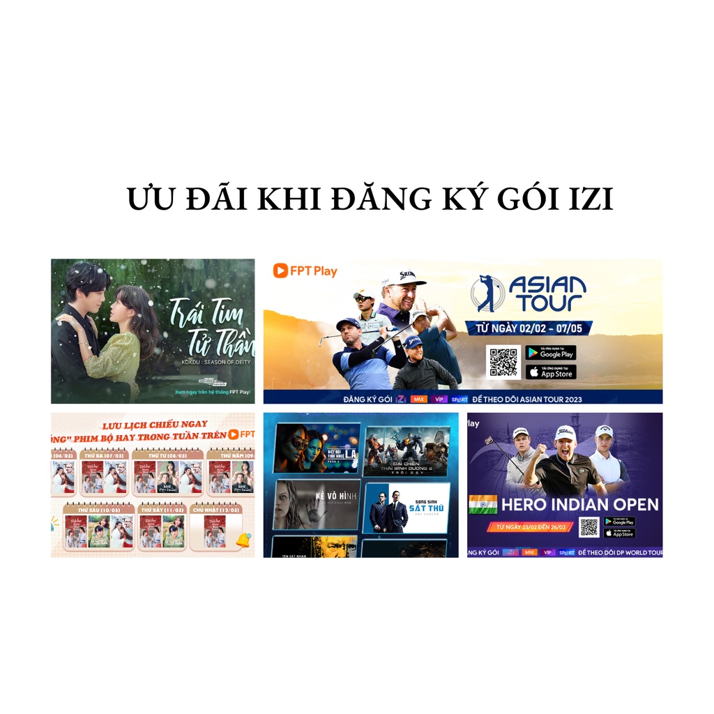 Toàn Quốc  [E-Voucher] Gói IZI - Cho Tất Cả Các Dòng FPT Play Box/ Tài Khoản FPT Play Xem Bóng đá Truyền Hình Miễn Phí