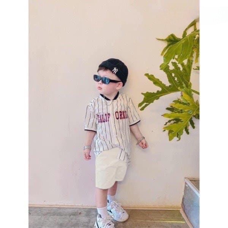 Các mẫu áo Sơ mi kèm quần cho bé trai