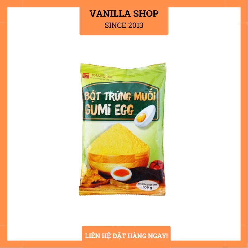 Bột trứng muối Tomato gói 100gr