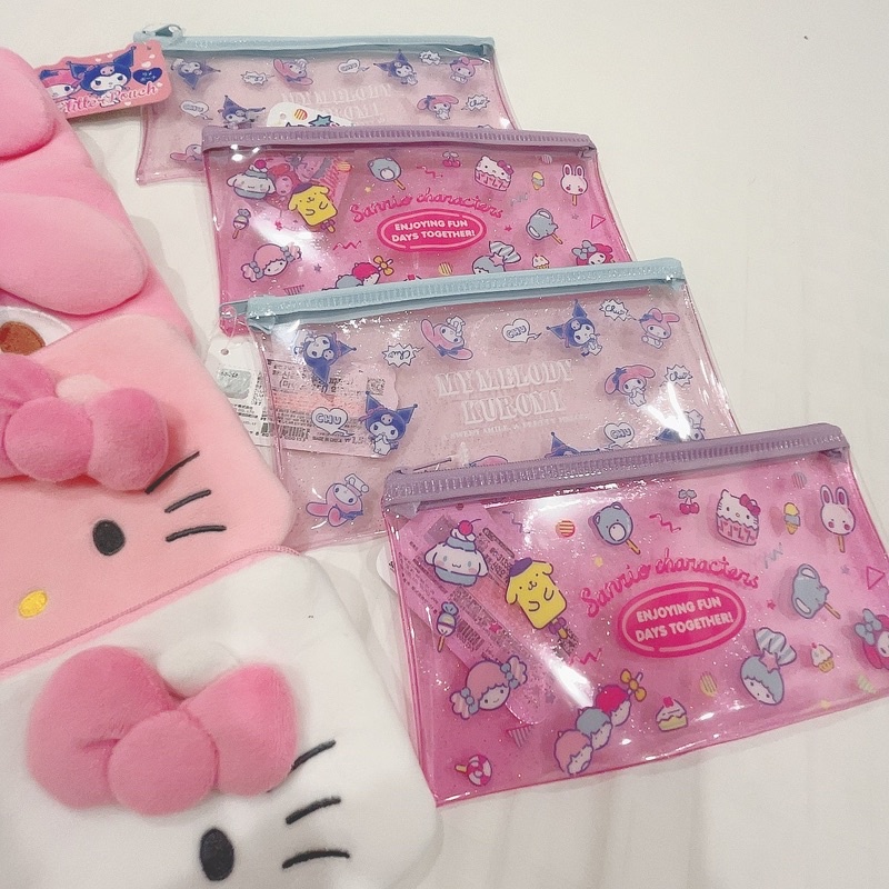 Ví/ Túi đa năng hình Melody, Kitty, Bunny, gấu Pooh x Daiso Hàn Quốc