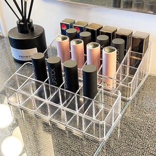 Khay đựng son mini 24 ô chất liệu Mica trong suốt