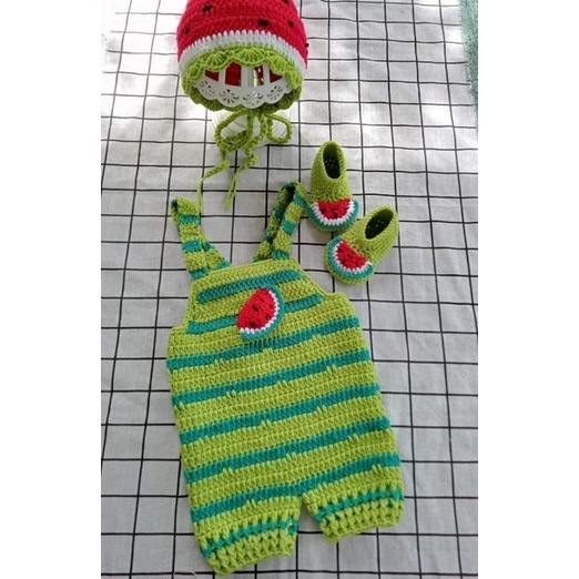 YẾM MÓC LEN CHO BÉ HANDMADE  không kèm nón, túi, giày