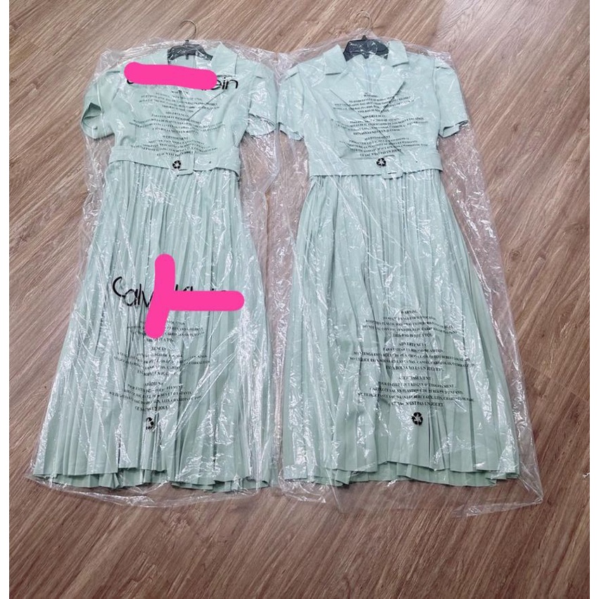 đầm cổ vest xếp ly CALVINnnnnn