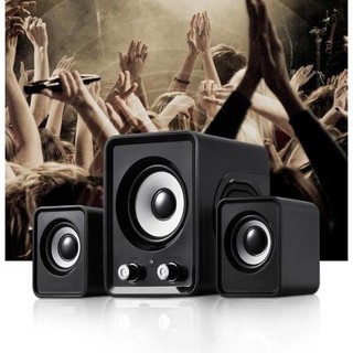 Loa vi tính ft202 công suất lớn loa nghe nhạc máy tính bộ 3 loa vi tính để bàn sada ft202 âm thanh chuẩn