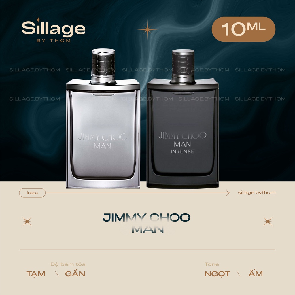J I M M Y CHOO MAN INTENSE EDT EDP | Mẫu thử nước hoa nam