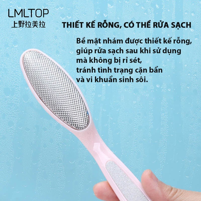 [NHẬP KHẨU] Chà Gót Chân 2in1 Giúp Tẩy Da Chết LMLTOP C0315 (Màu ngẫu nhiên)