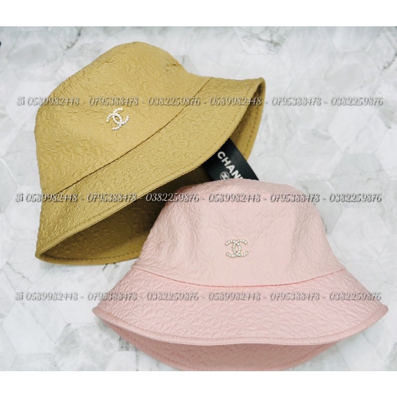 Mũ Bucket - Nón Tai Bèo Xốp Nhăn Hoa Văn Phối Mạc Sắt Neo Nhỏ Siêu Đẹp Nam Nữ Năng Động
