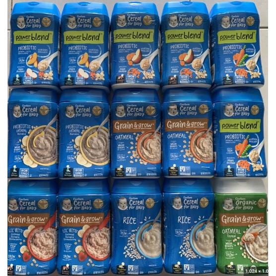 Bột ăn dặm ngũ cốc Gerber Baby Grain & Grow 227gram nội địa Mỹ giá tốt