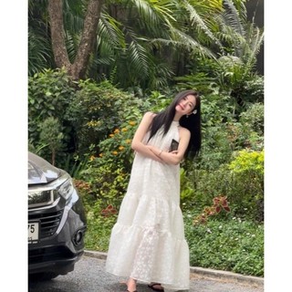 ĐẦM MAXI ĐUÔI CÁ CỔ YẾM (KÈM VIDEO HÌNH THẬT)