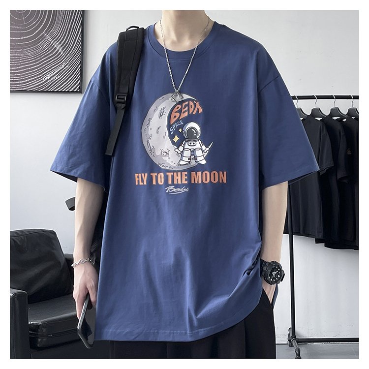 Khẩu trang vải poli dùng cho ÁO THUN TAY LỠ FLYTOTHEMOON UNISEX NAM NỮ MÀU XANH