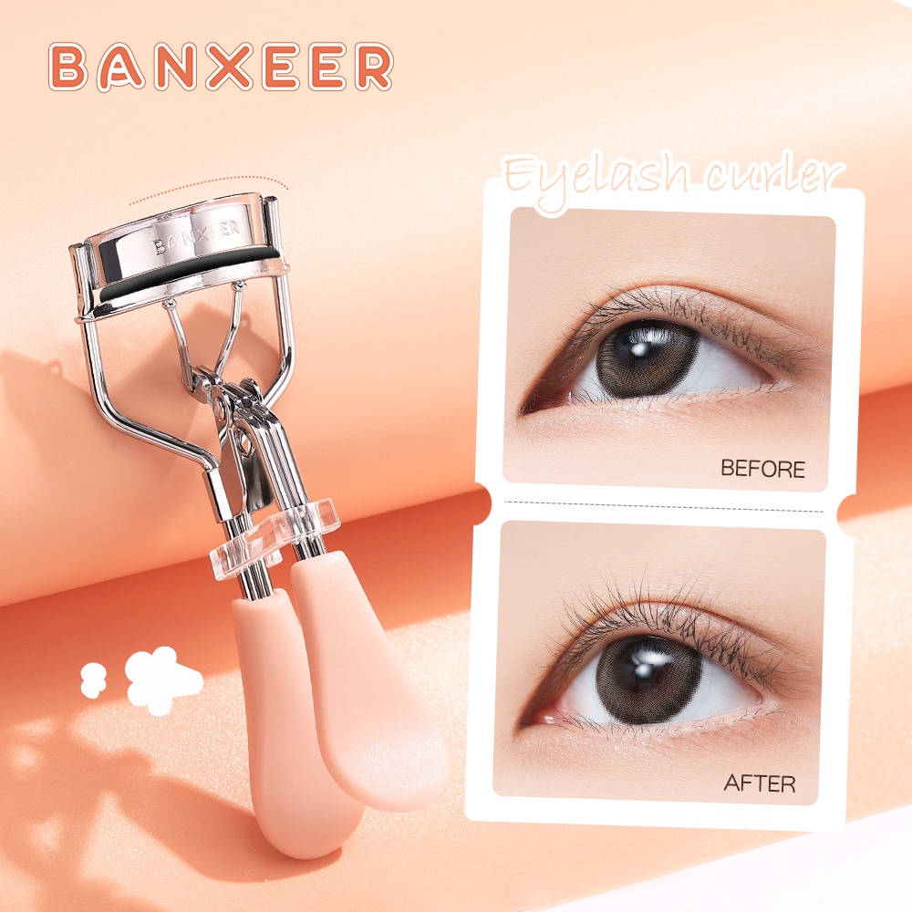 Set mỹ phẩm trang điểm BANXEER mascara bút kẻ mắt dụng cụ kẹp bấm cong lông mi nước tẩy trang 120g