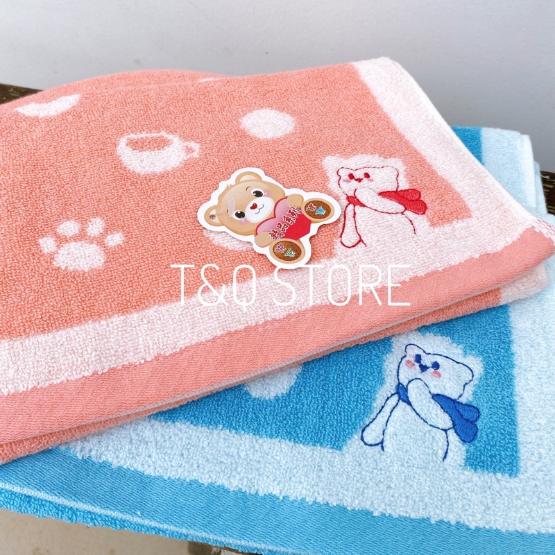 Khăn mặt cotton 50x26cm dày dặn siêu mềm mịn