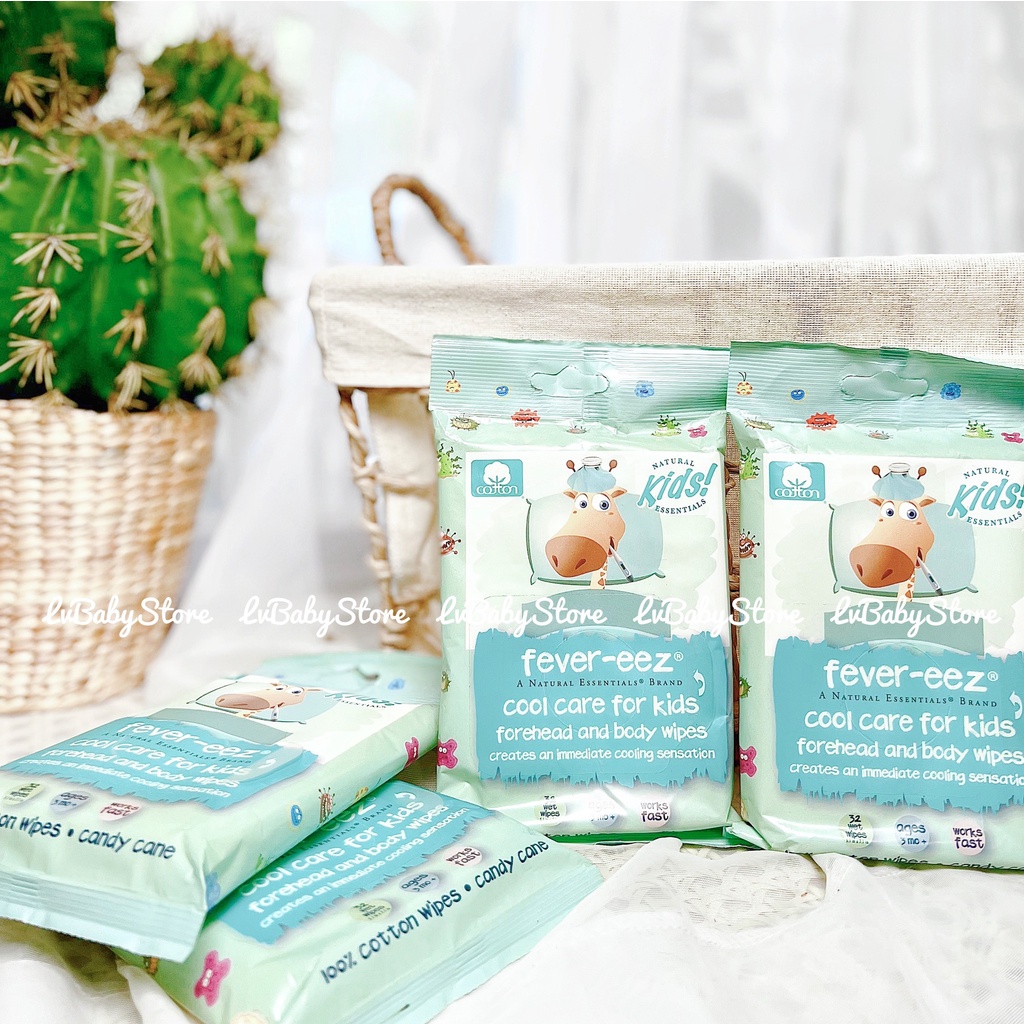 Khăn Lau Hạ Sốt Fever-eez Cool Care