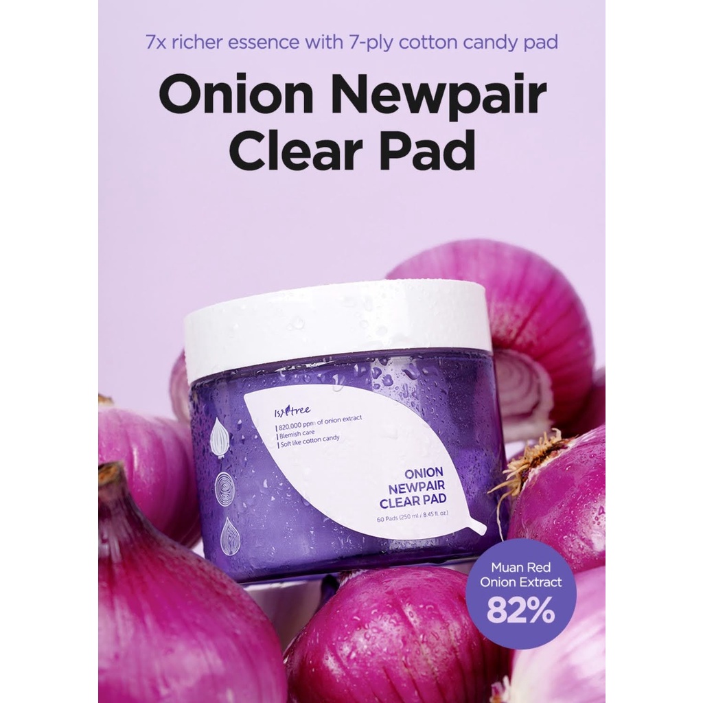 ISNTREE Onion Newpair Clear Pad (60 tờ) - toner pads