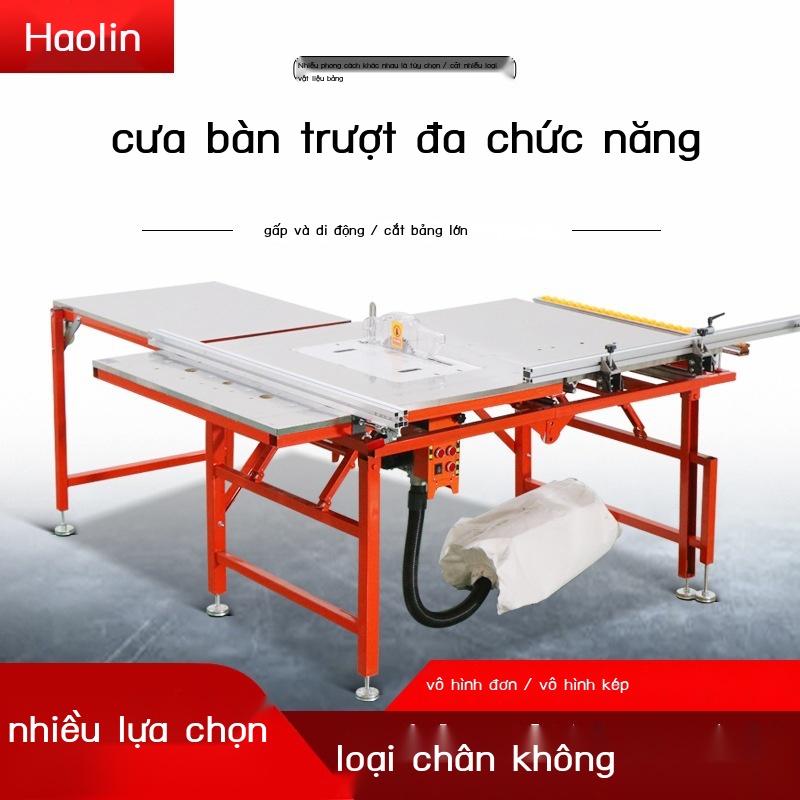 Cưa bàn chế biến gỗ mẹ và con không bụi vô hình gấp đa chức năng theo dõi chính xác đẩy câm máy tất cả trong một