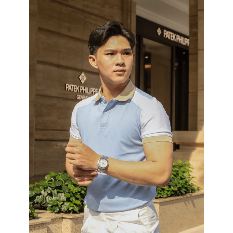 Áo Thun Nam Có Cổ Cao Cấp Vải Cotton Nhẹ Mát Co Giãn Tốt  3 Màu Thời Trang Mới NEW UNISEX