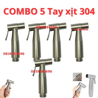 Đầu Vòi Xịt Vệ Sinh Bồn Cầu Không Dây HÀNG CAO CẤP inox 304. Tay xịt vệ sinh inox 304 không dây không cài
