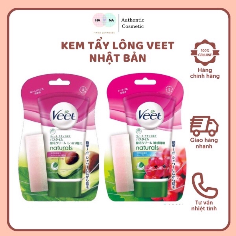 Kem Tẩy Lông Veet Nhật Bản Lành Tính Và An Toàn Cho Mọi Loại Da Kèm Bông Mút 150g