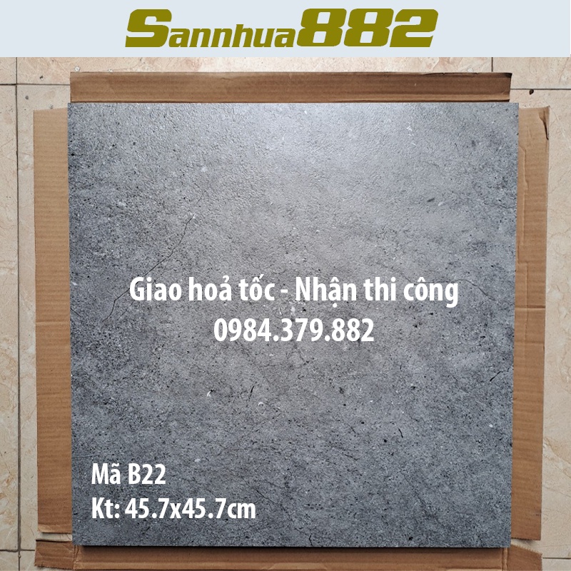 Sàn nhựa vân bê tông keo sẵn bóc dán chống nước chống xước mã B22