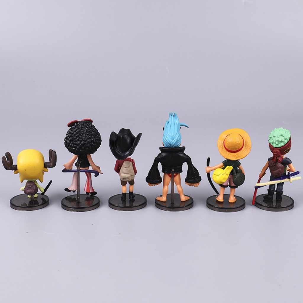 Mô hình One Piece Luffy Store Rozo 6 nhân vật băng mũ rơm luffy rozo sanji chibi cao 9,8cm , figure anime one piece
