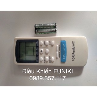 Điều khiển điều hòa funiki [FREESHIP] remote máy lạnh funiki - tặng kèm pin AA