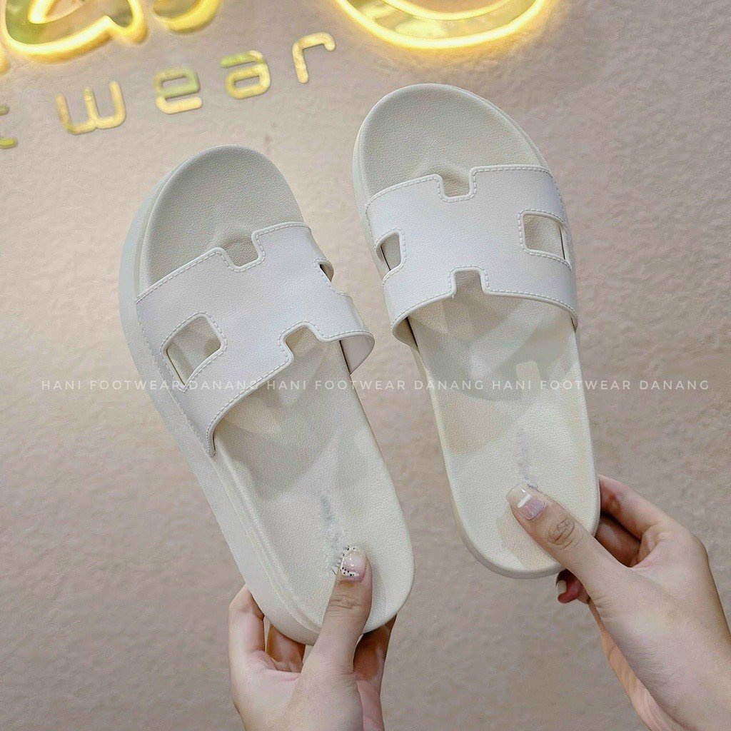 Dép nữ bánh mì hình chữ H đế cao 5cm hàng loại 1 siêu êm mẫu mới năm nay