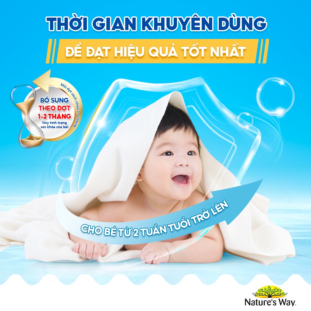 Men Vi Sinh Cho Bé Nature's Way Kids Smart Drops Probiotic Dạng Giọt Bổ Sung Lợi Khuẩn Tăng Cường Hệ Tiêu HóaCho Bé 20ml