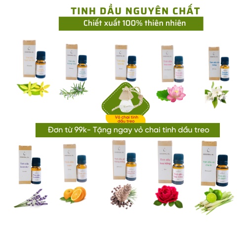 Tinh dầu thiên nhiên Natural Life 10ML nguyên chất không hương liệu an toàn cho sức khỏe