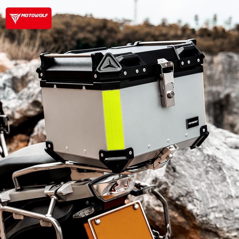 Thùng nhôm 35L 45L 50L MOTOWOLF chính hãng - Top box motocycle