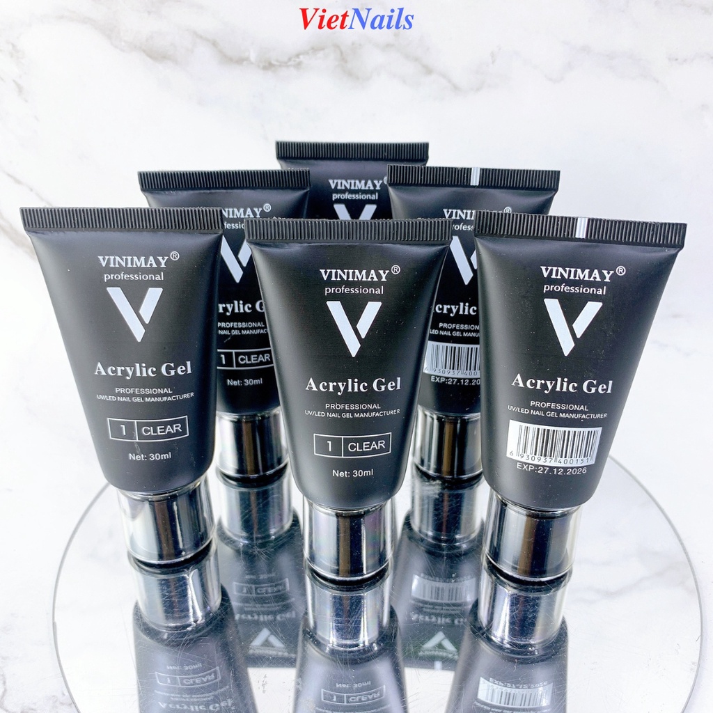 Gel Gôm Đắp Móng Vinimay - Gel Gôm Nối Móng, Đắp Móng Bền Đẹp Tuýp 30ml
