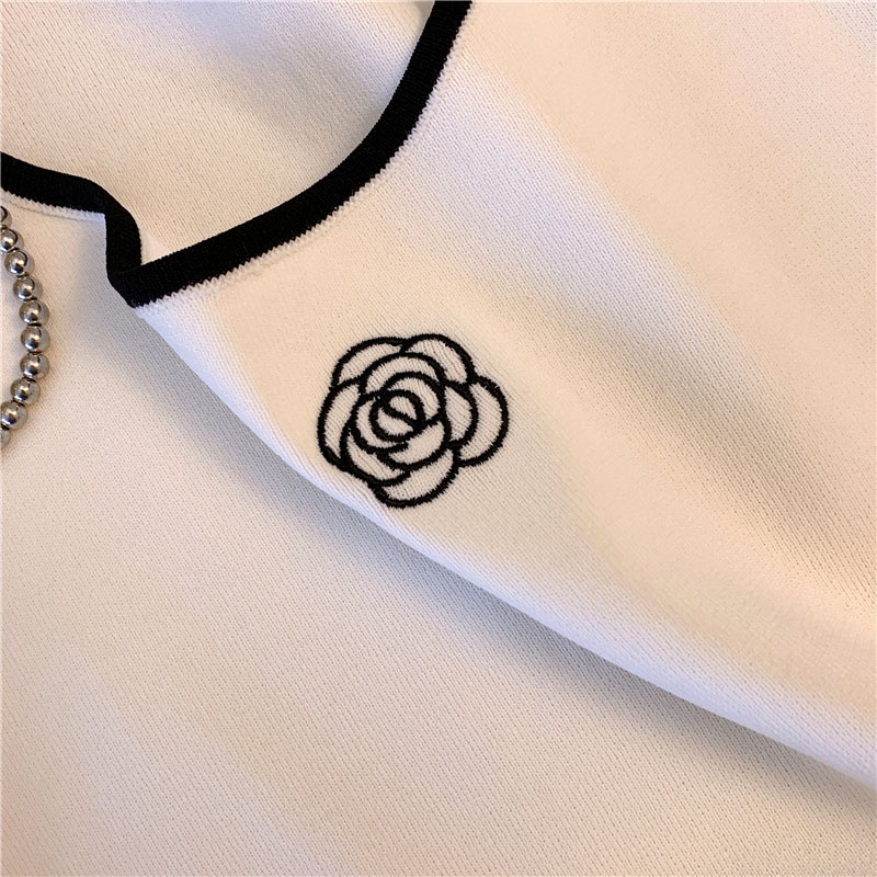 Áo Dệt Kim Hai Dây Dáng Ôm Phong Cách Mới Quyến Rũ Dành Cho Nữ