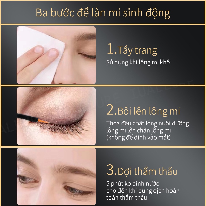 Tinh Chất Mọc Mi 10ML Kích Thích Mọc Lông Mi Làm Dày Lông Mi Nhanh Tự Nhiên Nuôi Dưỡng Mi Dài Và Cong