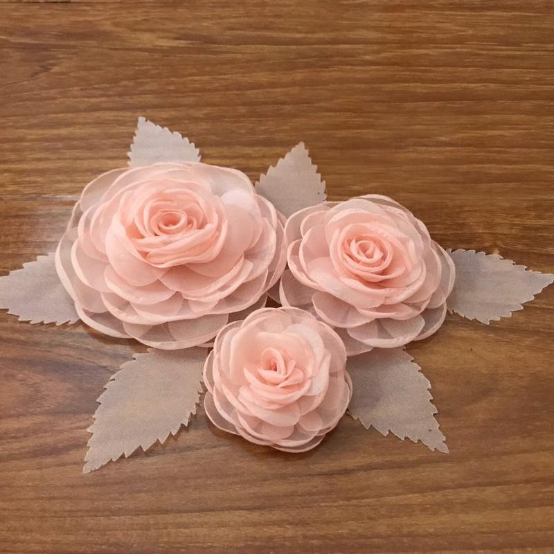 Chùm Hoa Voan 3D Cao Cấp Gắn Áo, Váy, Túi Xách, Làm Hanmade