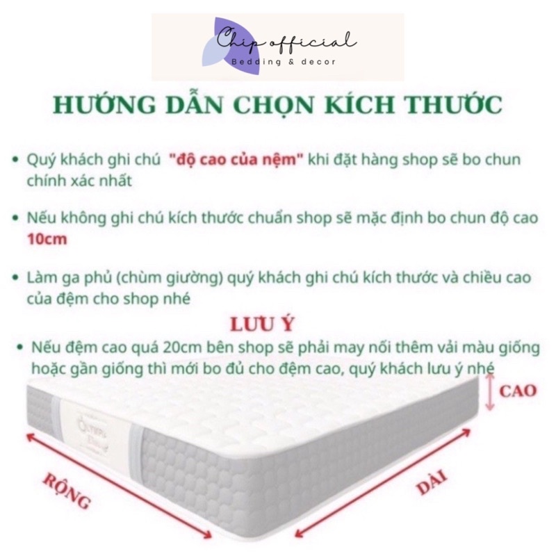 Bộ Chăn Ga Gối Cotton Đũi Dệt Waffle Bảng 7 Màu Đủ Kích Thước - Chăn Ga Nhà Chip
