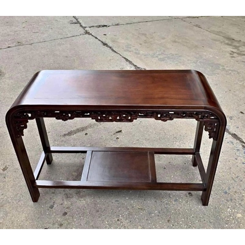 bàn cong 1m17x40 cao 80 gỗ lim