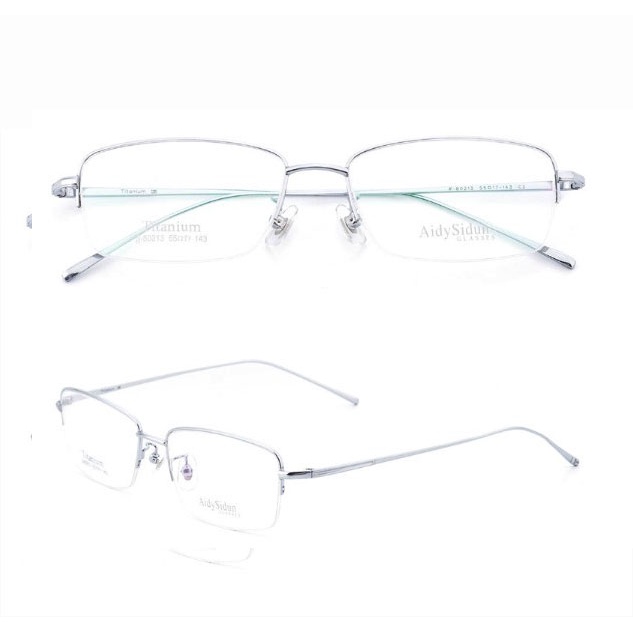 Gọng kính nửa viền hợp kim titanium mạ crom sơn tĩnh điện Nhật bản NANO cao cấp KT200 bảo hành 1-1 thời trang