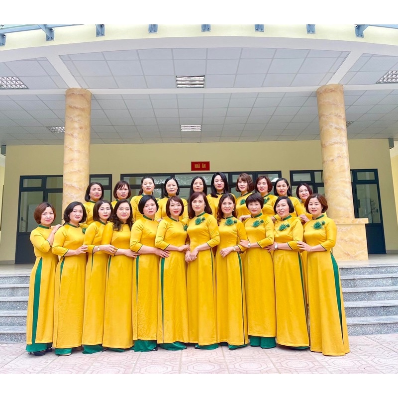 Hoa cài áo thủ công- Cài váy đầm, áo dài- Chùm hoa 1 nụ- Màu xanh lá - 10cm